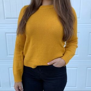 H&M Mustard Yellow Sweater, XS
